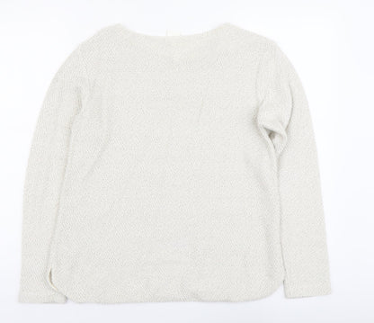 Womens UK Size S H&M Beige Pullover Jumper