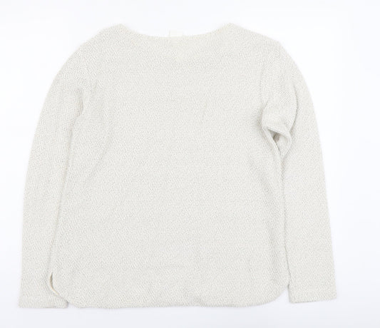 Womens UK Size S H&M Beige Pullover Jumper