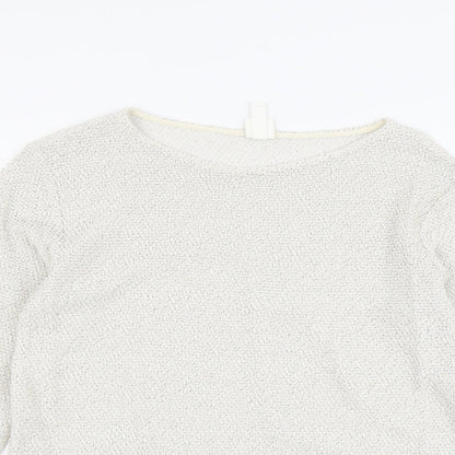Womens UK Size S H&M Beige Pullover Jumper