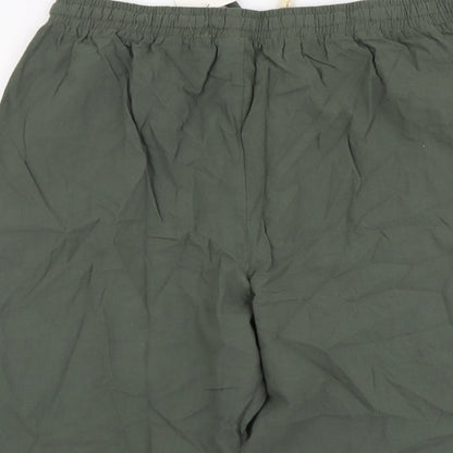 Sir 7 Womens Green Cotton Chino Shorts Size 2XL L9 in Regular Drawstring
