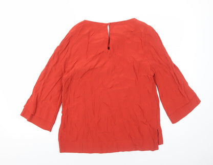 Womens UK Size 12 Monsoon Red Basic Blouse