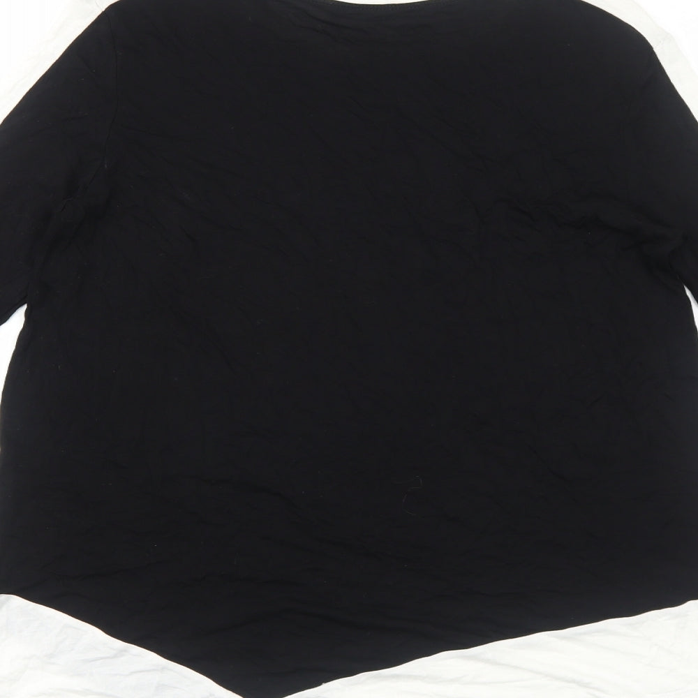 Womens UK Size M Preworn Black Basic T-Shirt