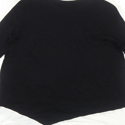 Womens UK Size M Preworn Black Basic T-Shirt