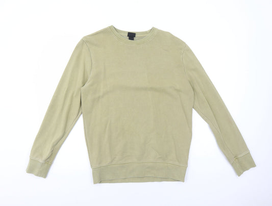 Mens UK Size S H&M Green Pullover Sweatshirt