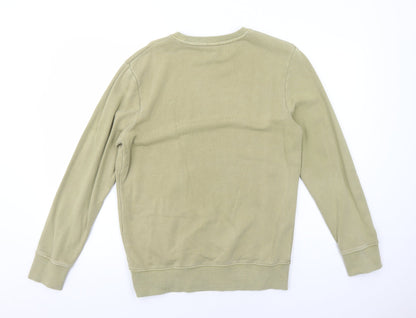 Mens UK Size S H&M Green Pullover Sweatshirt