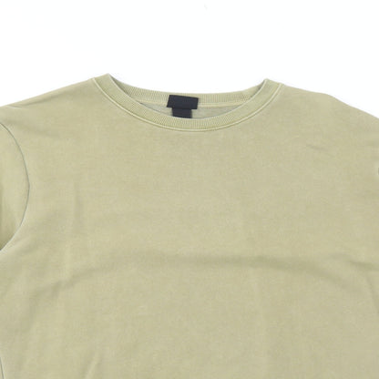 Mens UK Size S H&M Green Pullover Sweatshirt
