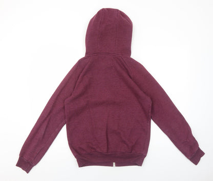 Mens UK Size XS Cedar Wood State Purple Full Zip Hoodie