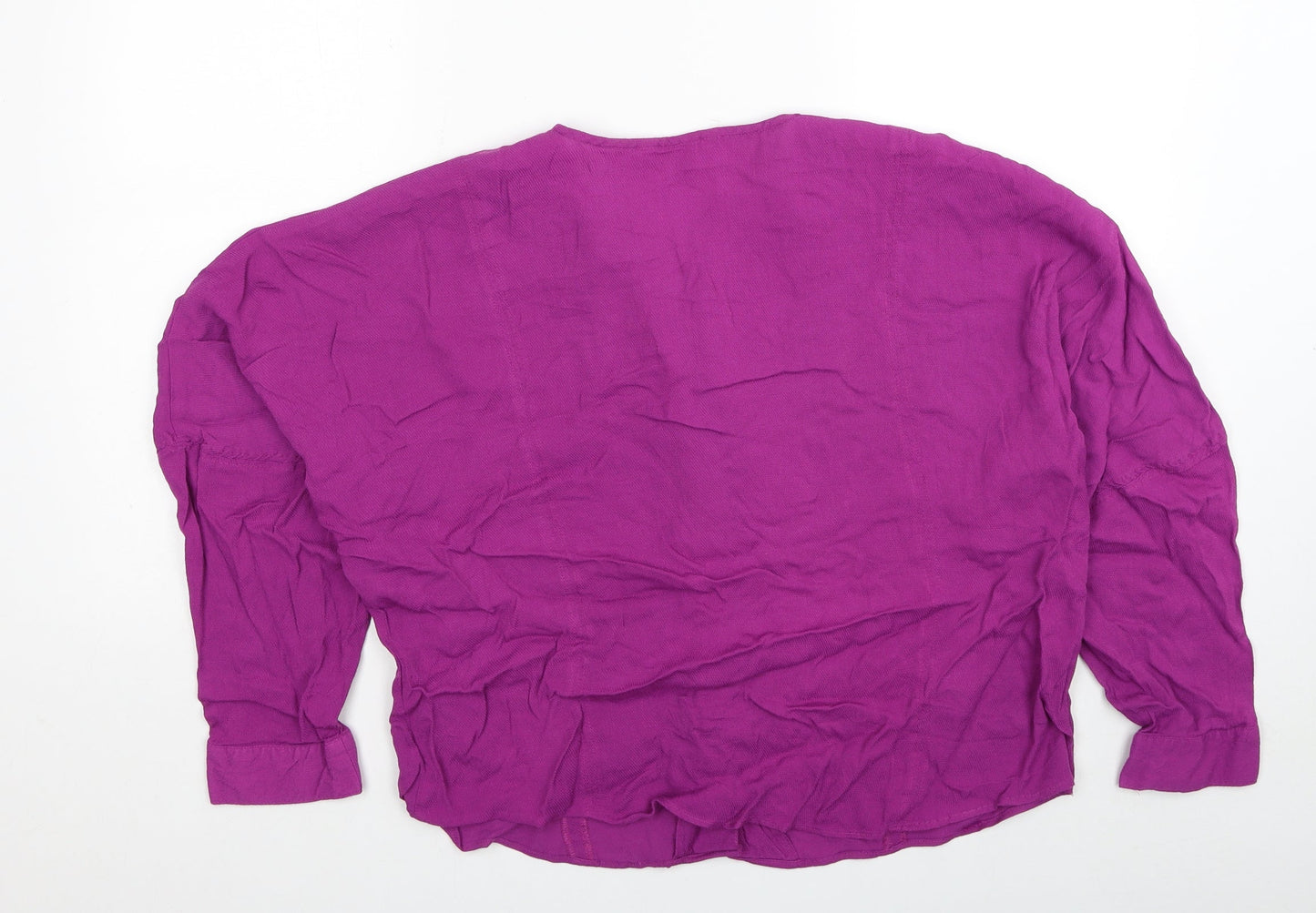 Womens UK Size 14 NEXT Purple Basic Blouse