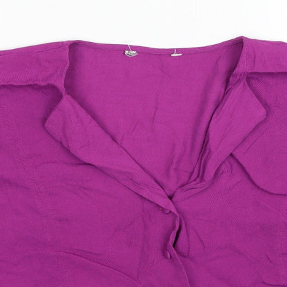 Womens UK Size 14 NEXT Purple Basic Blouse