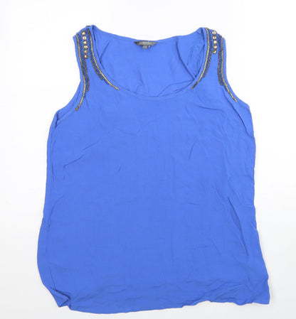 Womens UK Size 14 Marks and Spencer Blue Basic Tank