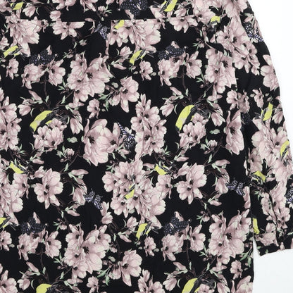 Womens UK Size 8 H&M Multicoloured Basic Button-Up