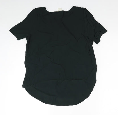 Womens UK Size 8 H&M Green Basic Blouse