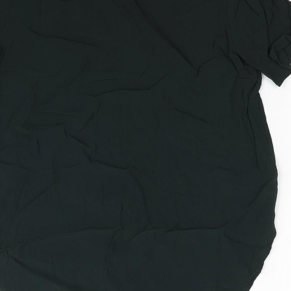 Womens UK Size 8 H&M Green Basic Blouse