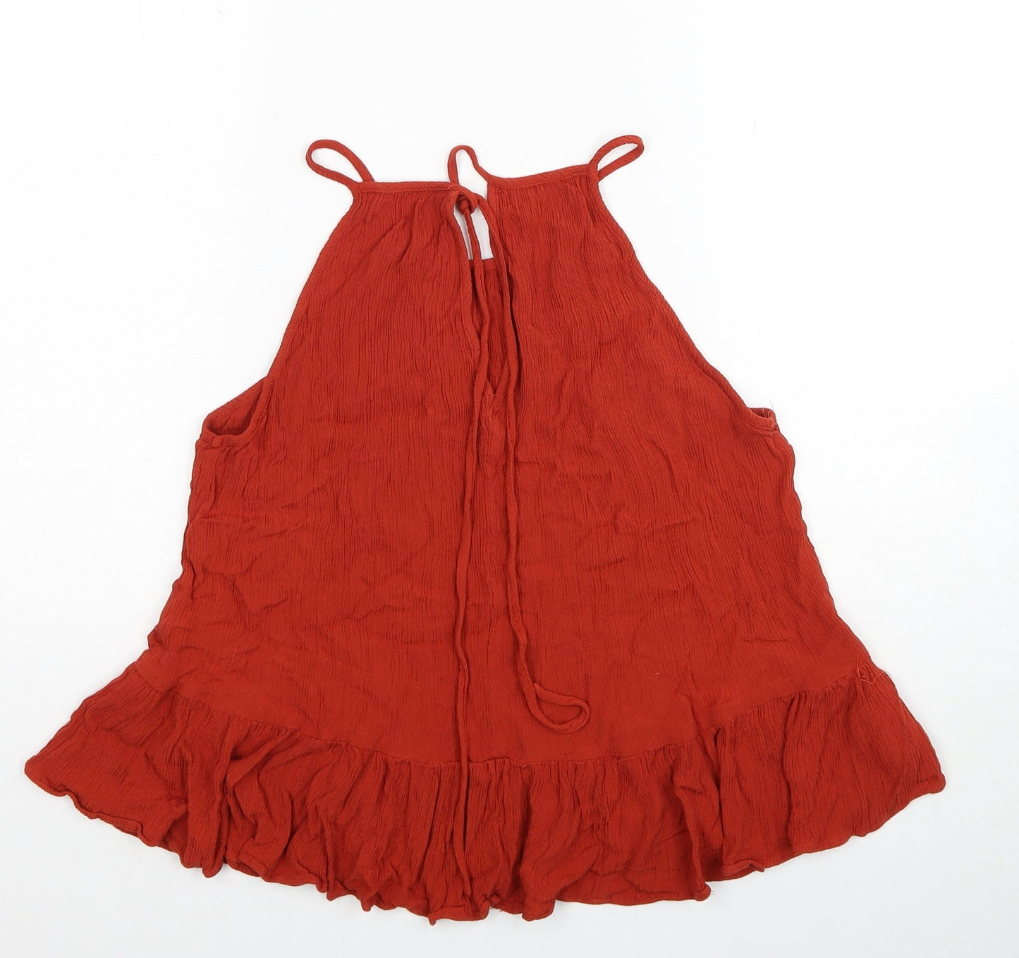 Womens UK Size 14 ASOS Red Basic Tank