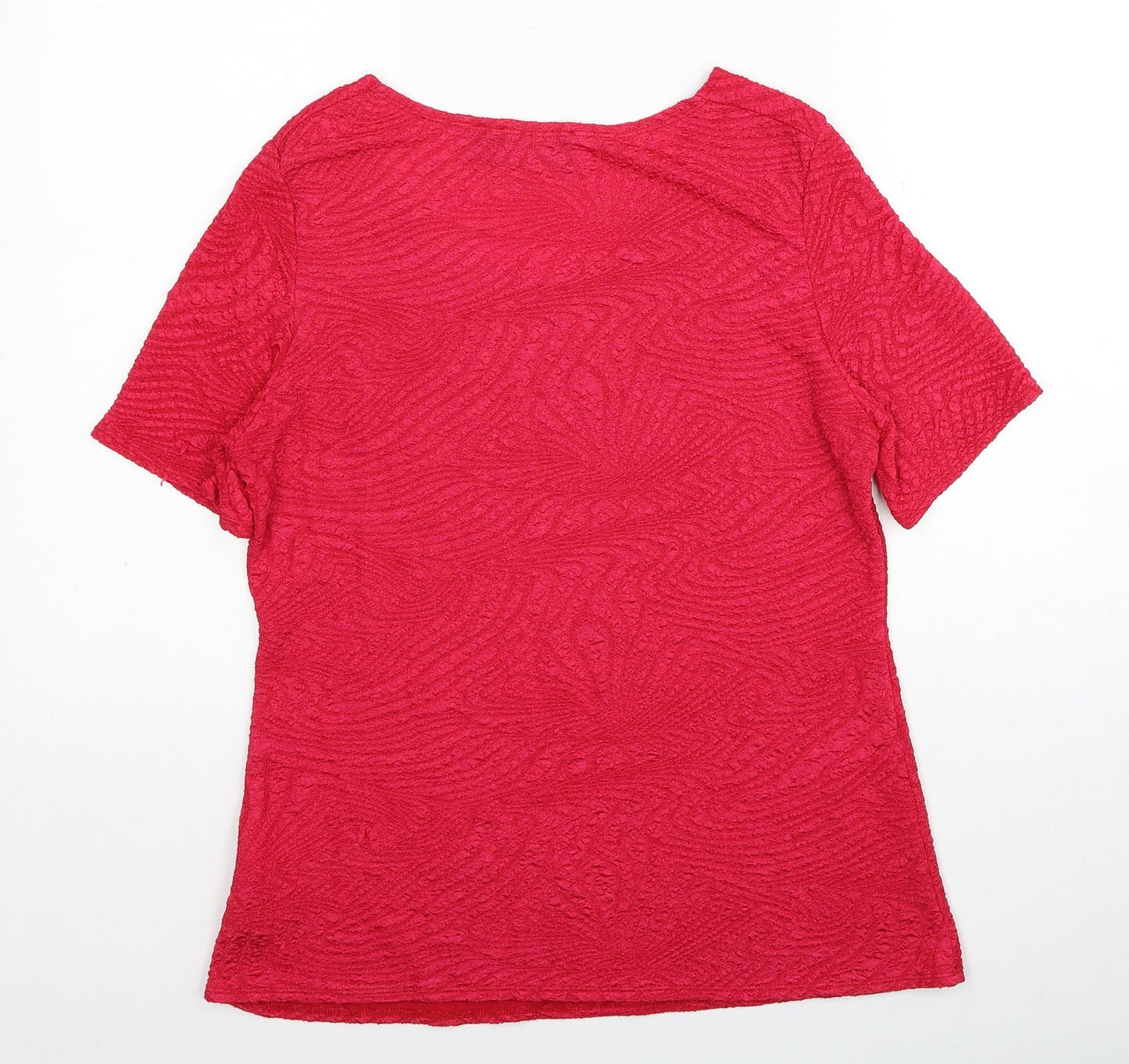 Womens UK Size 16 Saloos Pink Basic T-Shirt