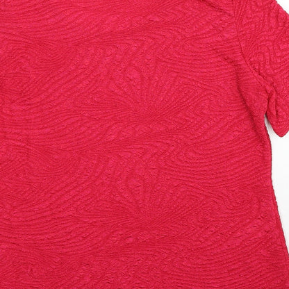Womens UK Size 16 Saloos Pink Basic T-Shirt