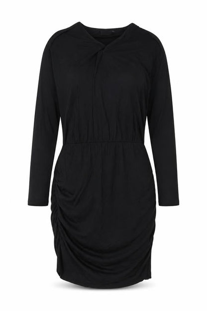 b.young Womens Black Viscose A-Line Size L V-Neck Pullover