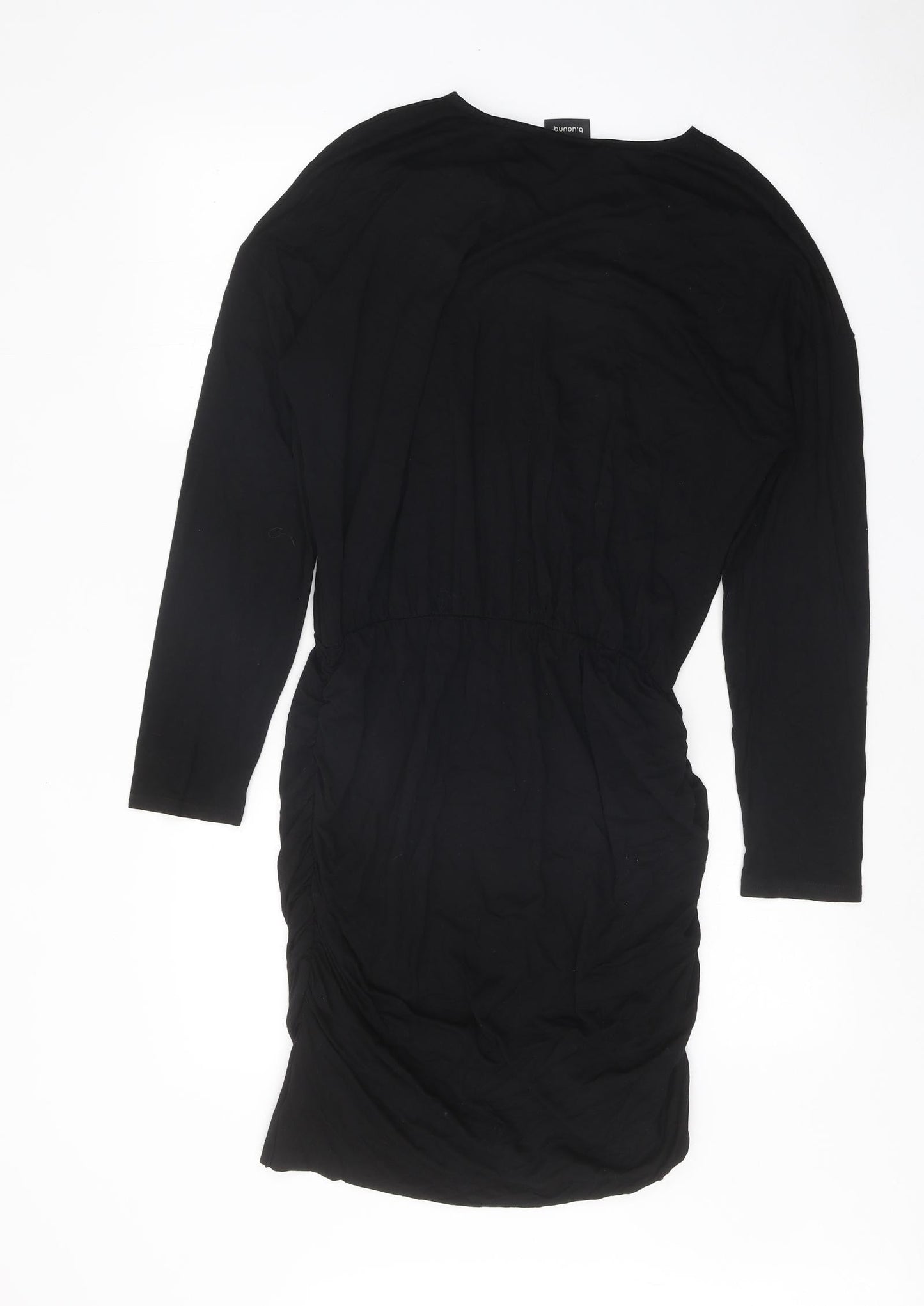 b.young Womens Black Viscose A-Line Size L V-Neck Pullover