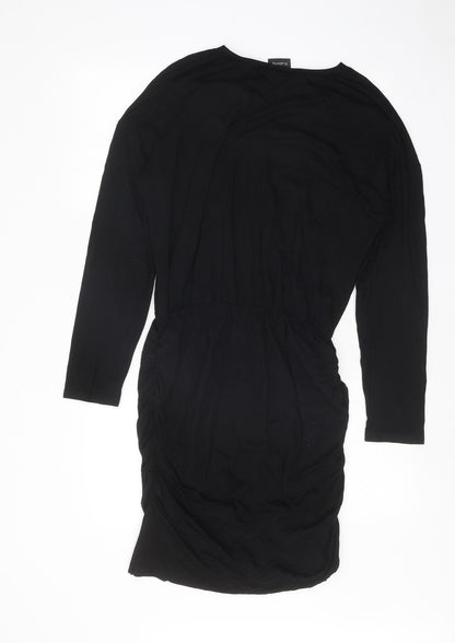 b.young Womens Black Viscose A-Line Size L V-Neck Pullover