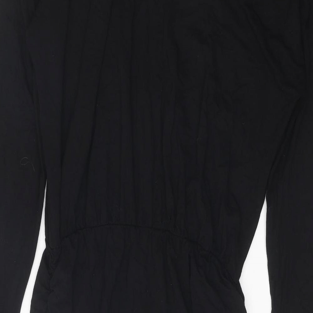 b.young Womens Black Viscose A-Line Size L V-Neck Pullover