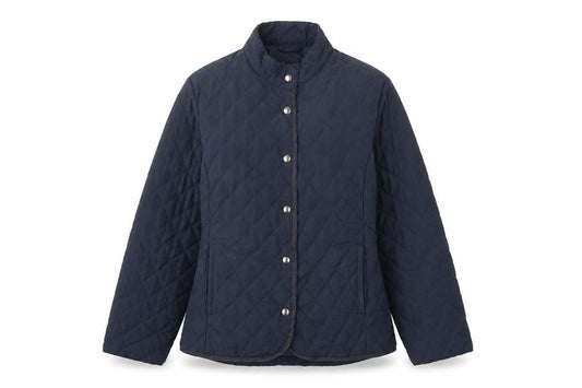 PG Field Heritage Womens Blue Quilted Coat Size M Snap