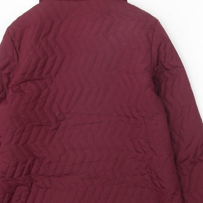 Autonomy Womens Purple Quilted Coat Size 16 Zip