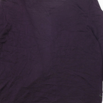 Womens UK Size 14 Lakeland Purple Cardigan Jumper