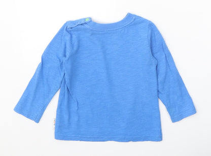 Peppa Pig Blue 100% Cotton Pullover T-Shirt Size 12-18 Months Round Neck Snap - Peppa Pig