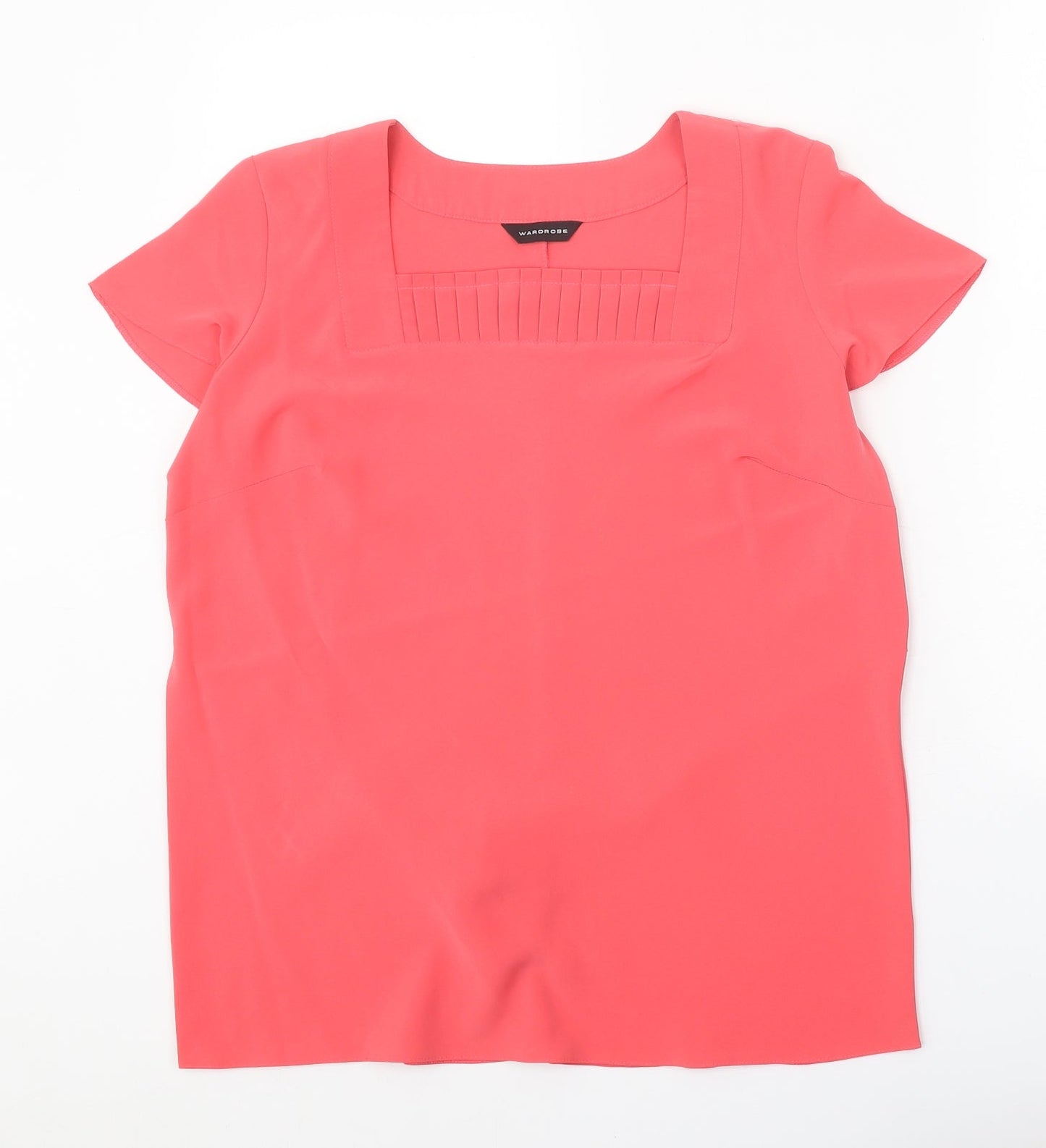 Womens UK Size 14 Wardrobe Pink Basic T-Shirt