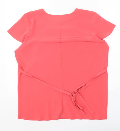 Womens UK Size 14 Wardrobe Pink Basic T-Shirt
