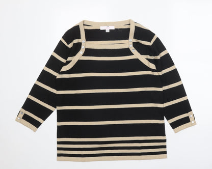 Womens UK Size 12 Julipa Black Pullover Jumper
