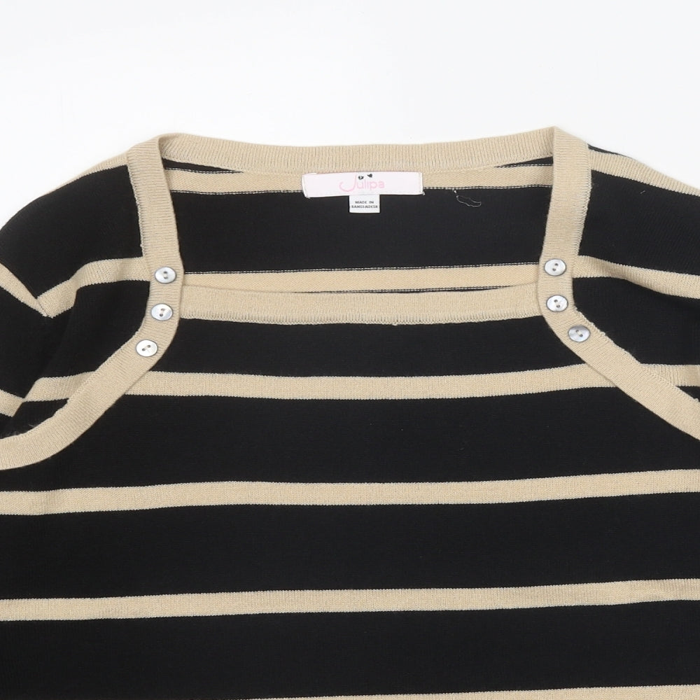 Womens UK Size 12 Julipa Black Pullover Jumper