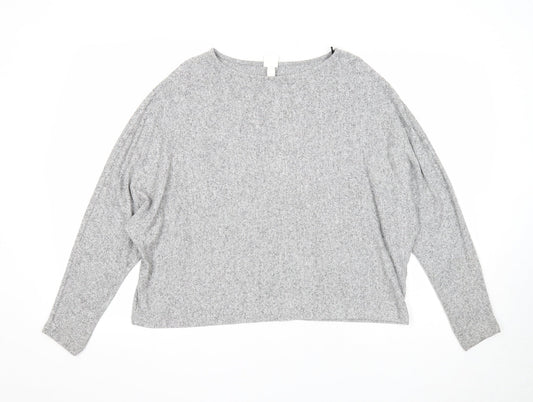 Womens UK Size L H&M Grey Pullover Jumper