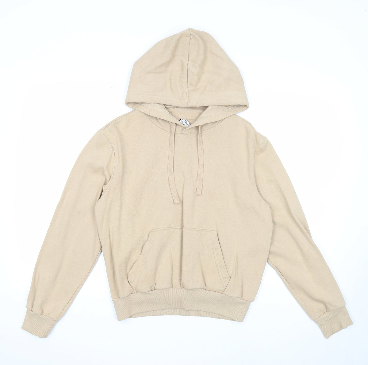 Womens UK Size XS Divided Beige Pullover Hoodie