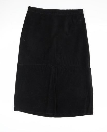 Gap Womens Black Cotton A-Line Skirt Size 8 Zip