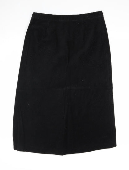 Gap Womens Black Cotton A-Line Skirt Size 8 Zip