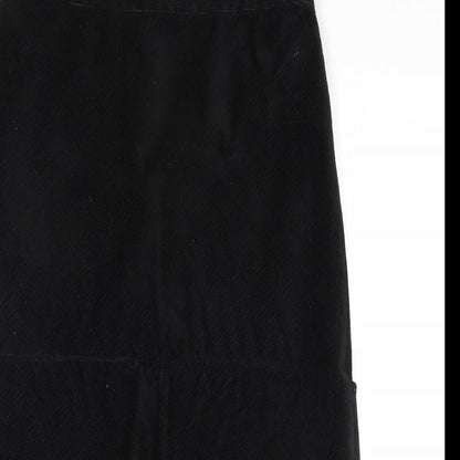 Gap Womens Black Cotton A-Line Skirt Size 8 Zip