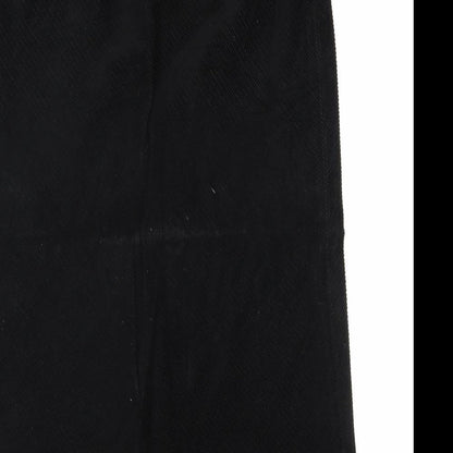 Gap Womens Black Cotton A-Line Skirt Size 8 Zip