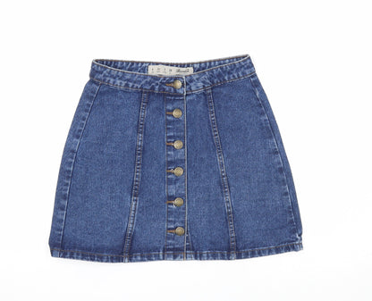 Womens UK Size 6 Denim & Co. A-Line Denim Skirt