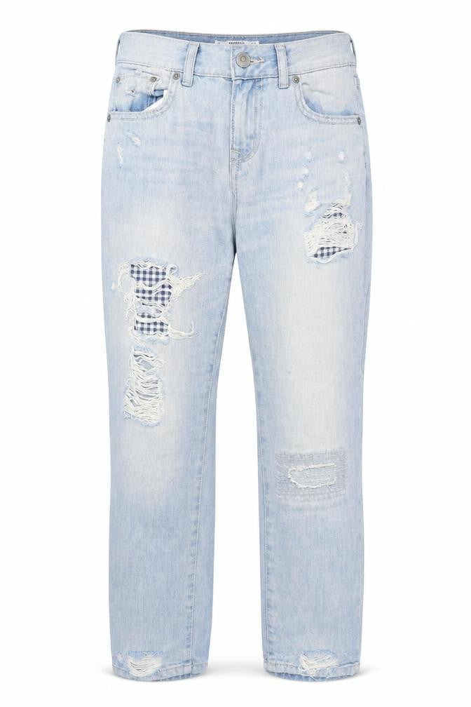 Womens UK Size 4 Mango Regular Fit Straight Blue Jeans