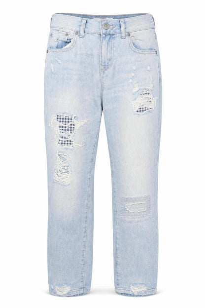 Womens UK Size 4 Mango Regular Fit Straight Blue Jeans