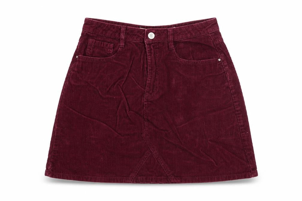 Womens UK Size 8 Denim & Co. A-Line Corduroy Skirt
