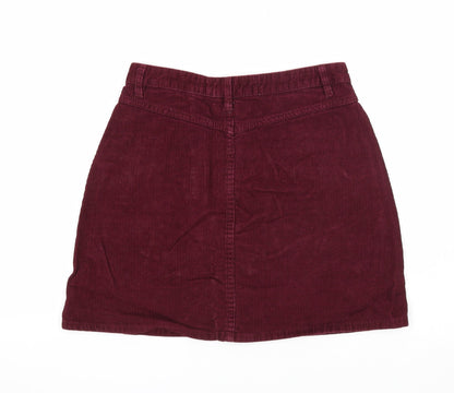 Womens UK Size 8 Denim & Co. A-Line Corduroy Skirt