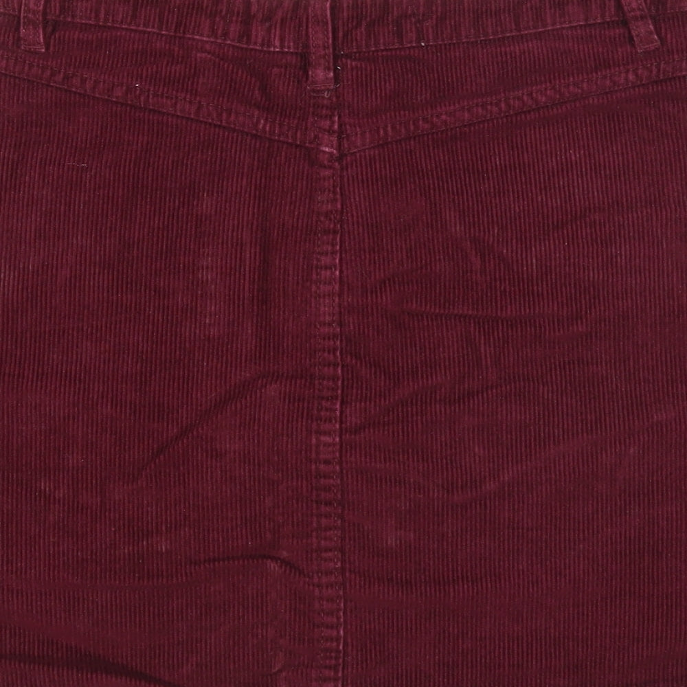 Womens UK Size 8 Denim & Co. A-Line Corduroy Skirt