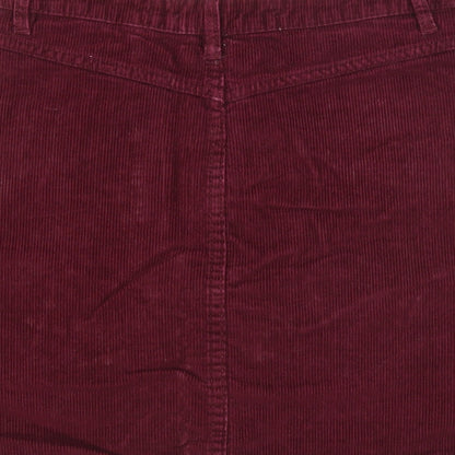 Womens UK Size 8 Denim & Co. A-Line Corduroy Skirt
