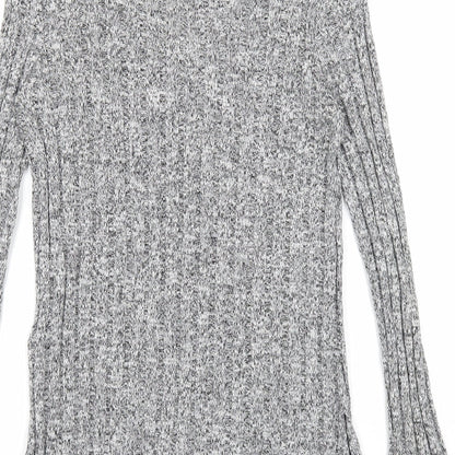 Womens UK Size 6 Topshop Grey Pullover Jumper