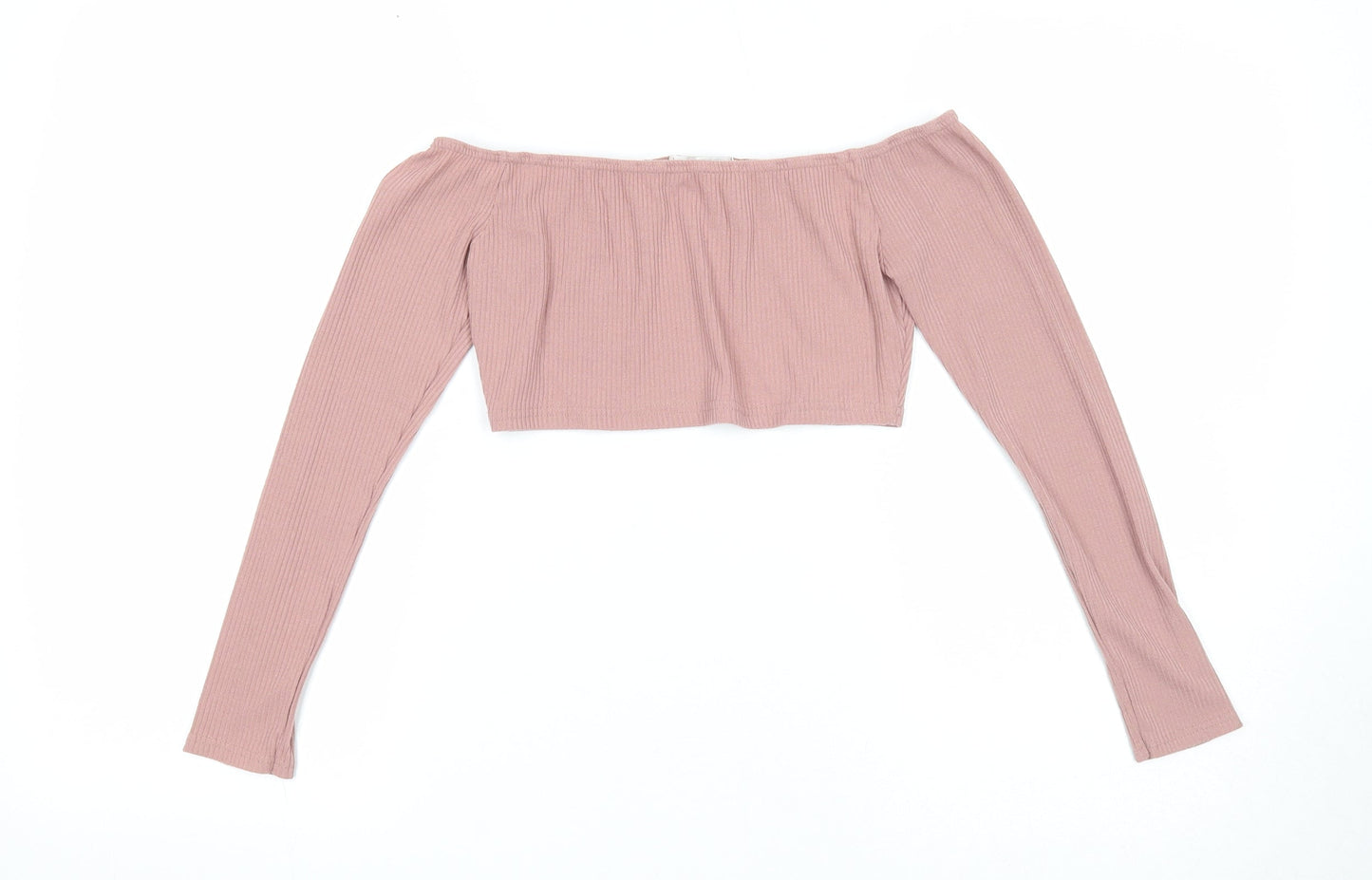 Womens UK Size 8 In the Style Pink Cropped T-Shirt