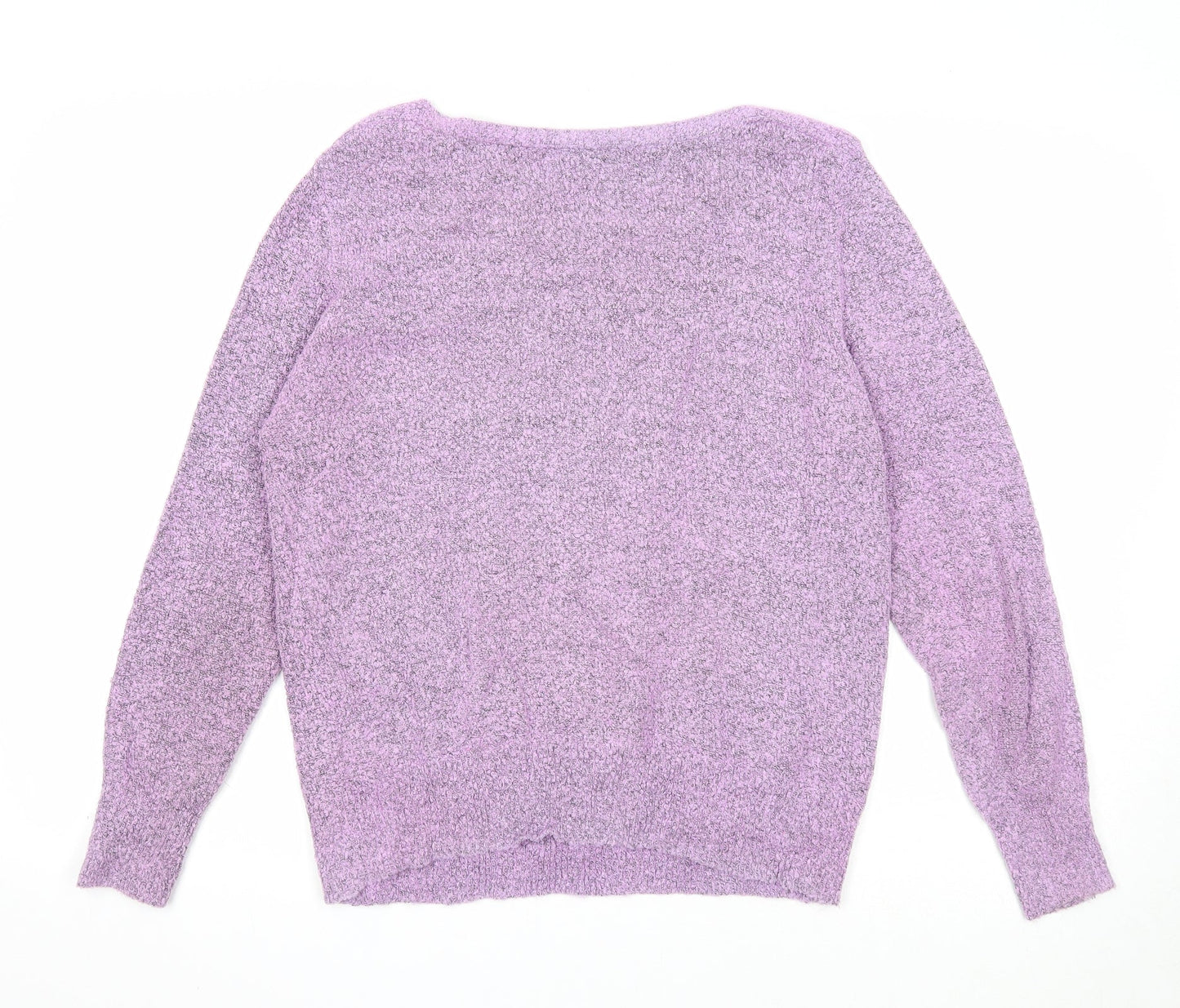 Womens UK Size 18 M&Co Purple Pullover Jumper