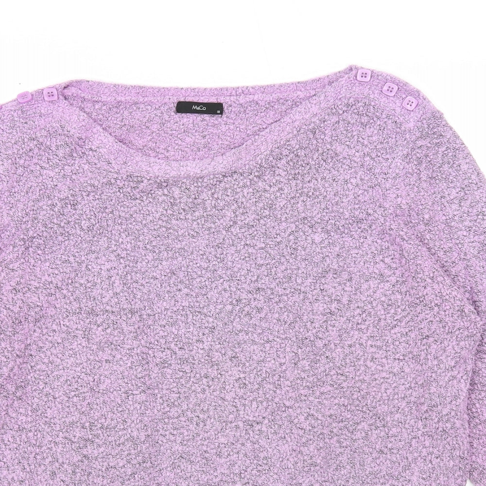 Womens UK Size 18 M&Co Purple Pullover Jumper