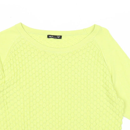 Womens UK Size 14 Marble Green Pullover Jumper